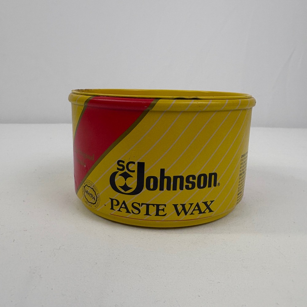 SC Johnson Paste Wax Original Formula 1988 16oz Tin Discontinued
